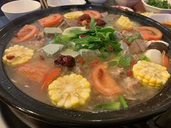 山药排骨牛肉养生汤-花水湾红太阳牛肉汤锅