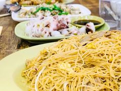 牛肉鸡蛋炒米线-贞姨美食·老字号海鲜大排档