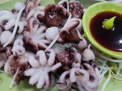 芥末白灼八爪鱼-贞姨美食·老字号海鲜大排档