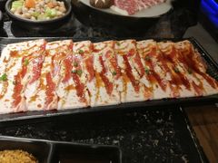调味猪五花-九田家黑牛烤肉料理(珠江摩尔店)