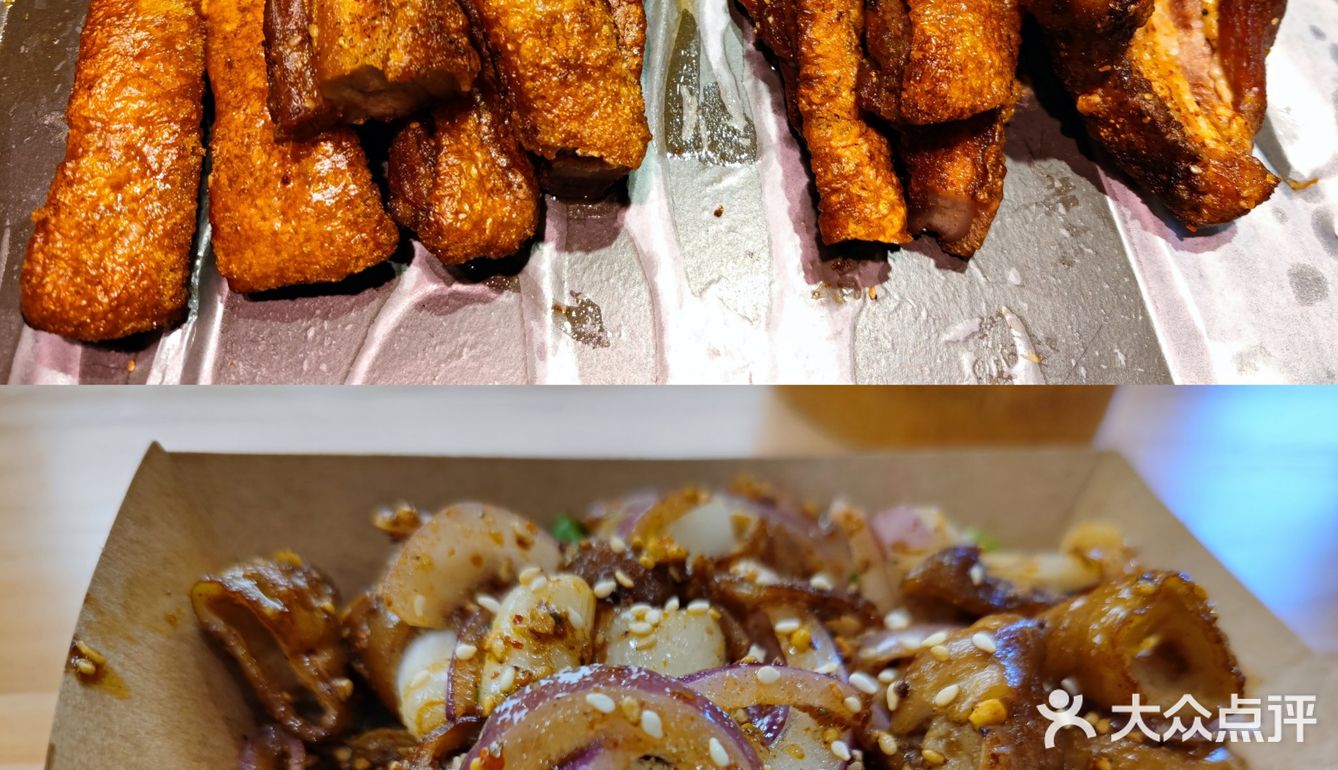 没想到肥肠包大葱居然也好吃
