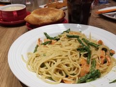 莳萝芦笋珍鲑意面-必胜客(新中纬店)