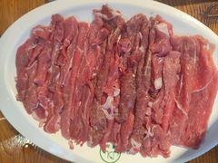 手切鲜羊后腿肉-義聚德·清真铜锅涮羊肉·烧烤(河东店)