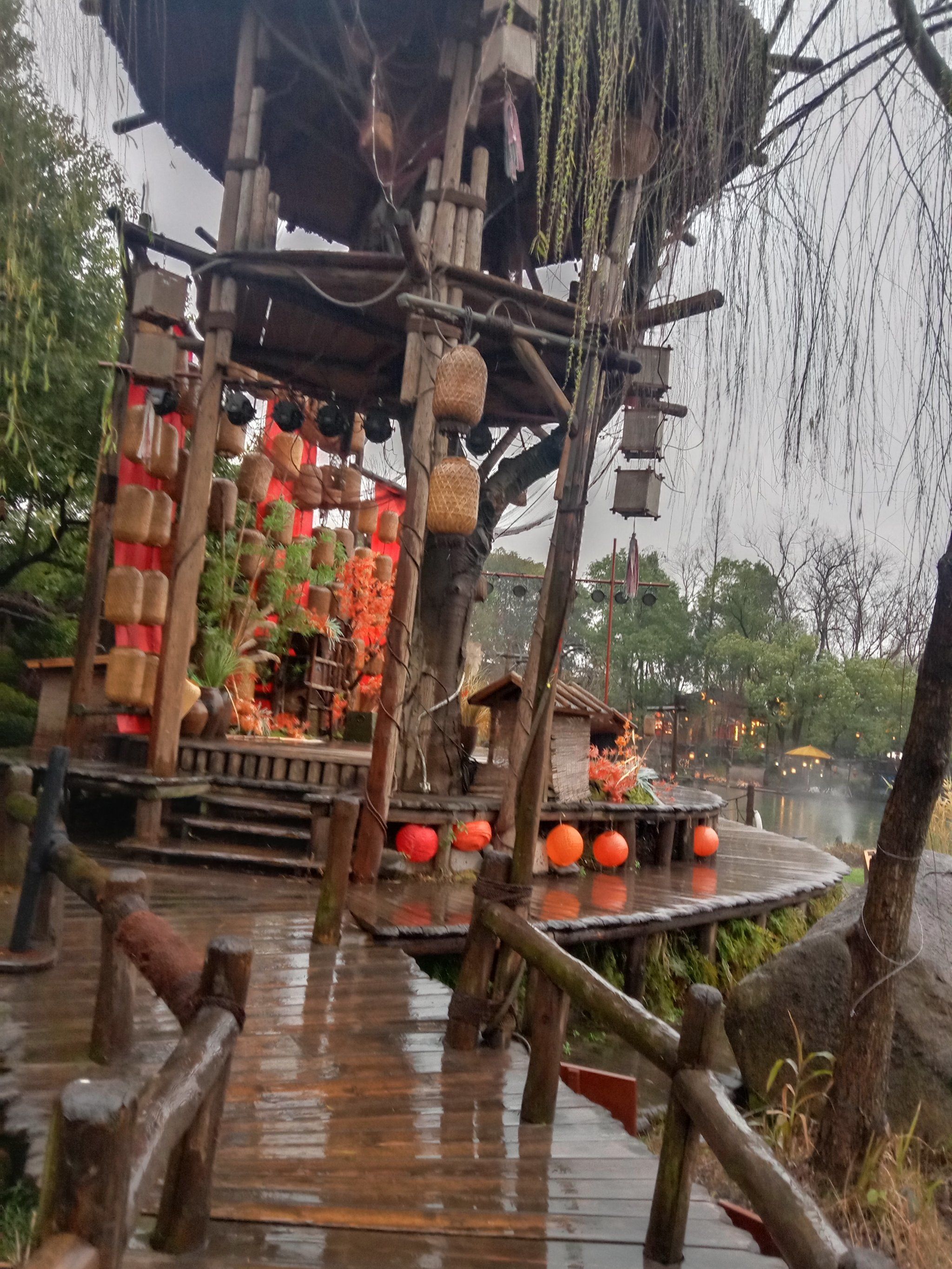 湘江畔的老渔村,环境清幽,江水碧波荡漾