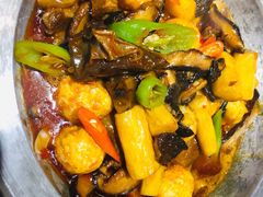 -东来菜馆•手抓海鲜家常菜•海鲜锅贴(鸽子窝店)