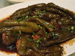 糖醋青椒孃肉-吕四渔港码头海鲜餐厅