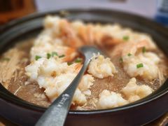 石锅蒜香凤尾虾-徽镇小厨·经典徽菜(十里河店)