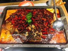 重庆豆花烤鱼-探鱼·鲜青椒爽麻烤鱼(朝阳悠唐广场店)
