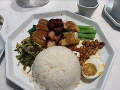 油鸡拼黑金叉烧饭-金戈戈香港豉油鸡(南山海岸城店)