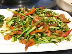 韭菜炒河虾-甘家界牌柠檬鸭(青山店)