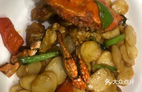 Live Swimming Crab Stir-fried with Ningbo Rice Noodles