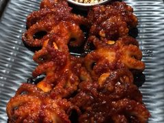 烤辣味八爪鱼-青春韩国料理(汽博店)