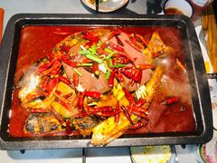 毛血旺烤鱼-探鱼·鲜青椒爽麻烤鱼(苏宁广场店)