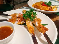 烤鸡肉串配秘制酱汁-帕蓝·暹罗料理(大学路店)