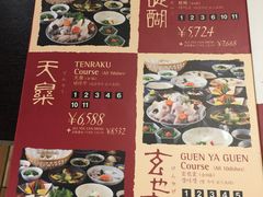 菜单-玄品河豚(那覇國際通里之関)