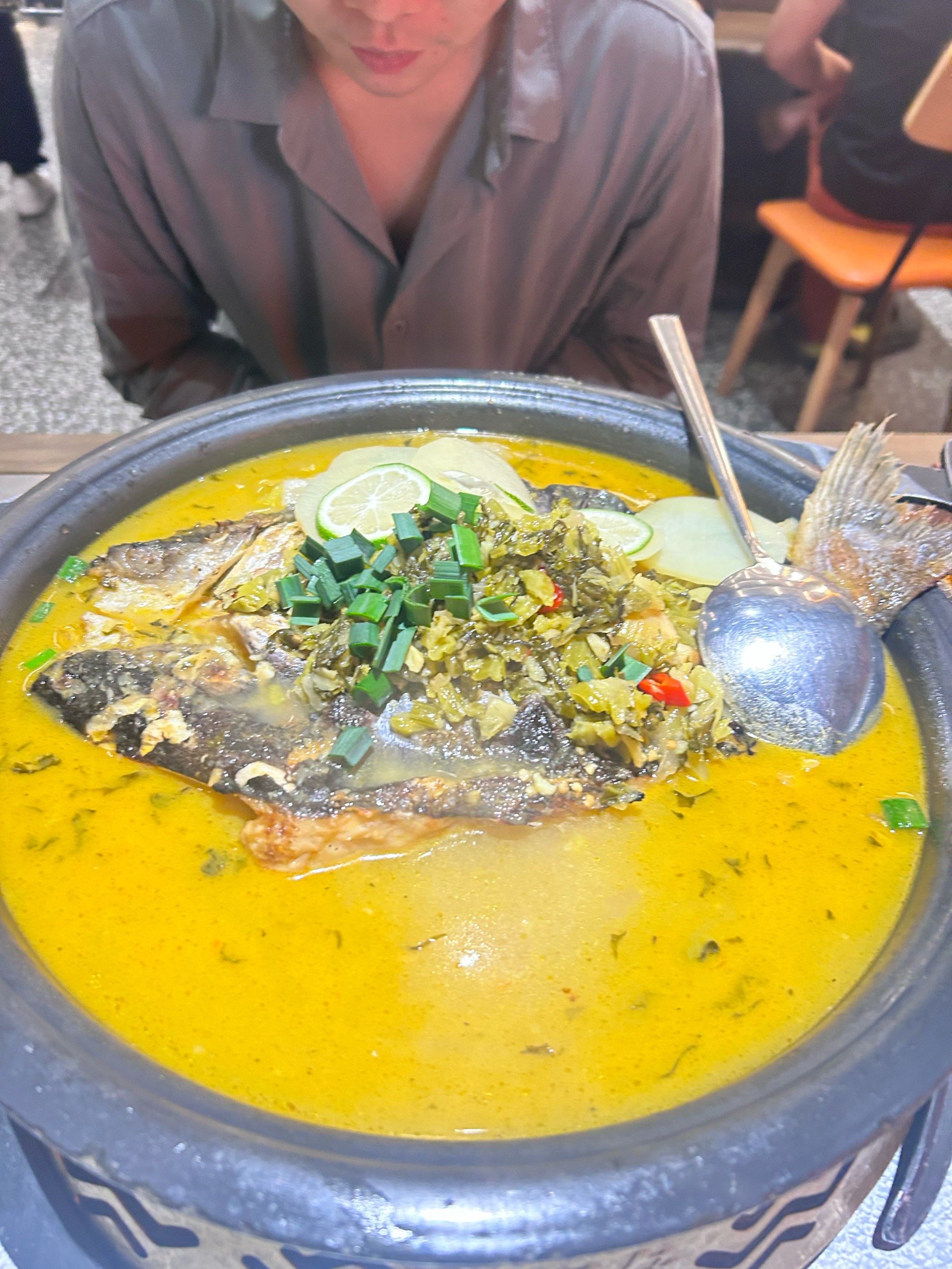 酸菜味的烤鱼好好吃