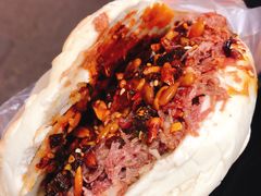 -清真马乐贝腊牛肉蛋黄菜夹馍(马蓉洒金桥店)