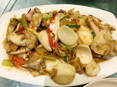 梭子蟹炒年糕-新丁香海鲜主题餐厅(现代花园店)