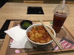 辣白菜猪肉饭沙拉套餐-吉野家(红博中央公园店)