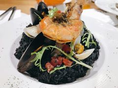 墨鱼汁海鲜饭-Barbe a papa亲子餐厅(杨浦店)