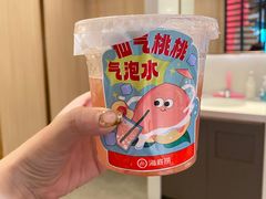 仙气桃桃气泡饮-海底捞火锅(同泰时代广场夜宵主题店)