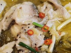 经典酸菜鱼-丁记盐蘸牛肉·新杭菜(河东路店)