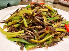凉瓜丝炒田炆鱼-沙龙酒家