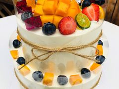 动物奶油美式田园风水果裸蛋糕-艾加柒克蛋糕茶歇甜品台(春熙路店)