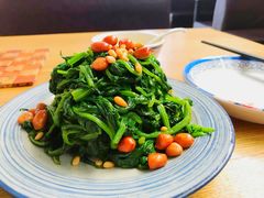 果仁菠菜-金豆角砂锅焖面(安贞店)