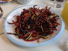 干茄子鱿鱼丝-英子补身汤(海兰路店)