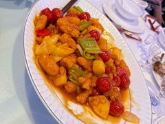 彩椒咕噜肉-新溢香国际酒店-中餐厅