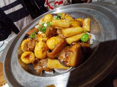 -东来菜馆•手抓海鲜家常菜•海鲜锅贴(鸽子窝店)