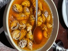 古越陈酿煮花螺-杭州西子湖四季酒店·金沙厅