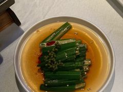 青花椒炝炒秋葵-106餐厅(山水文园店)