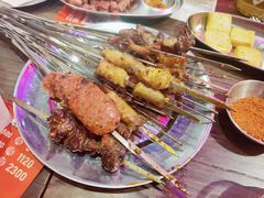 雪花牦牛肉串-麒麟风烤牛肉·云南烧烤小排档(丹凤街店)