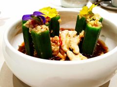 酸辣鲜桃仁呛秋葵-望湘园·小雅(德基店)