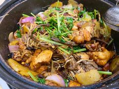 茶树菇香辣鸡煲-清真重庆巴爷香辣鸡煲(南小巷店)