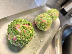 咸蛋黄贡菜丸子-大虎老火锅(直港大道店)