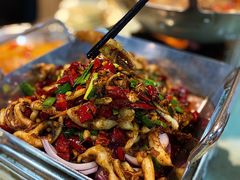 铁板鱿鱼须-昱龙大盆牛蛙馆(三兴街总店)