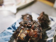 炭烤糖醋排骨-探鱼·鲜青椒爽麻烤鱼(天一广场店)