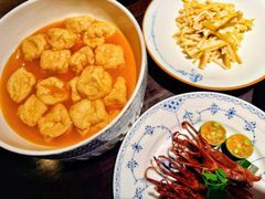 虾汤水乡嫩豆泡-庐灶江南·江南菜·四合院Bistro(东直门雍和宫·原华侨宾馆店)