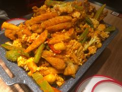咸蛋黄干锅牛蛙-渝蛙馆(新百店)