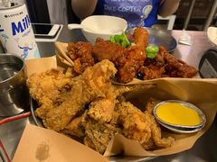 炸鸡翅一半一半-富乐满韩国正宗炸鸡韩国料理(虹泉路店)