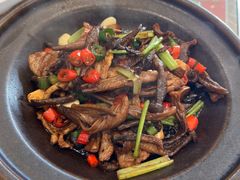 黑猪肉炒鹿茸菌-皇家冰窖小院(什刹海店)