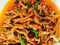 豆腐干肉丝-豆腐脑花