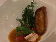 龙虾配豌豆苗和香茅龙虾汁-Jean Georges