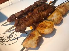 香烤羊肉串-鱼谦脆皮烤鱼(华阳城店)
