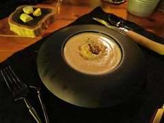 卡布奇诺蘑菇汤配牛肝菌-AZUL by FUEL蓝色·法式酒馆(琶醍店)