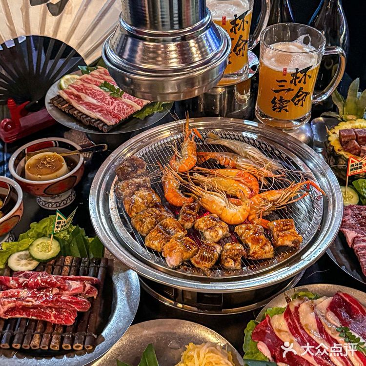隐藏在一家烤肉店的小酒馆 余姚！吃到了曼谷同款流水虾！