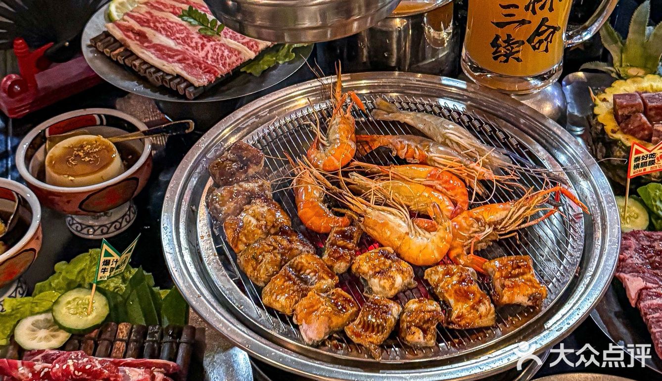 隐藏在一家烤肉店的小酒馆 余姚!吃到了曼谷同款流水虾!
